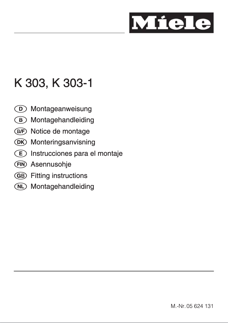 Imagen de la primera página del manual del dispositivo K 303 I