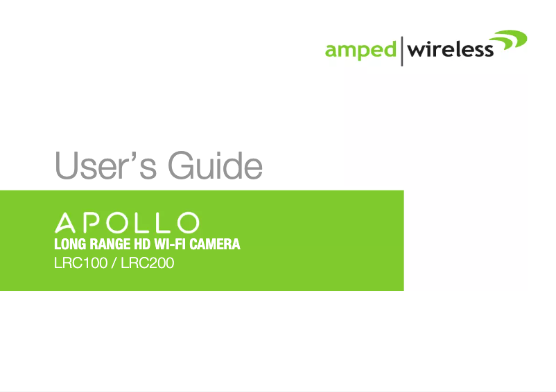 Página 1 del manual Manual de usuario Amped Wireless Apollo LRC200