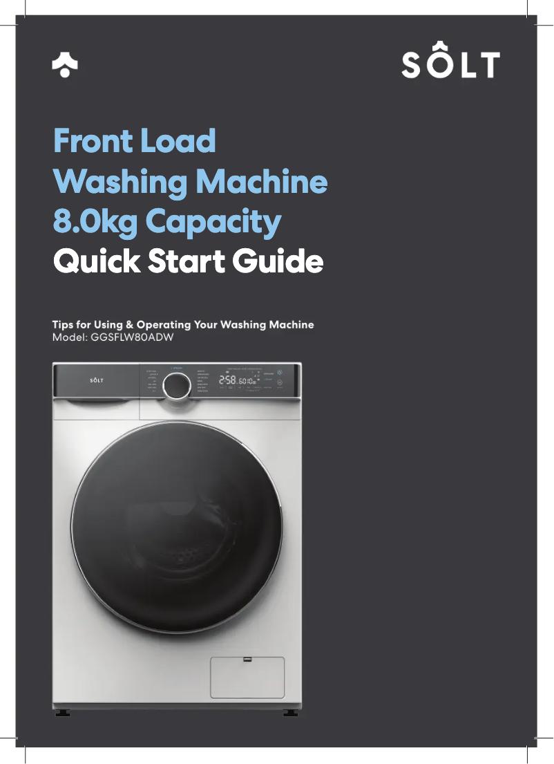 Imagen de la primera página del manual del dispositivo GGSFLW80ADW