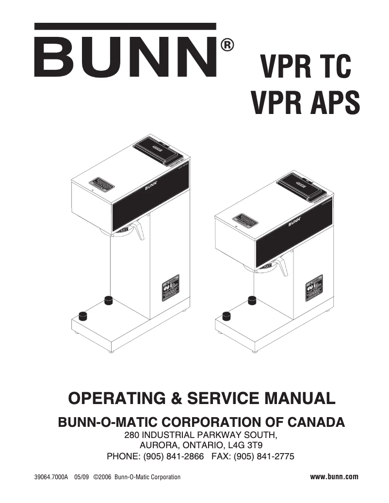 Imagen de la primera página del manual del dispositivo VPR