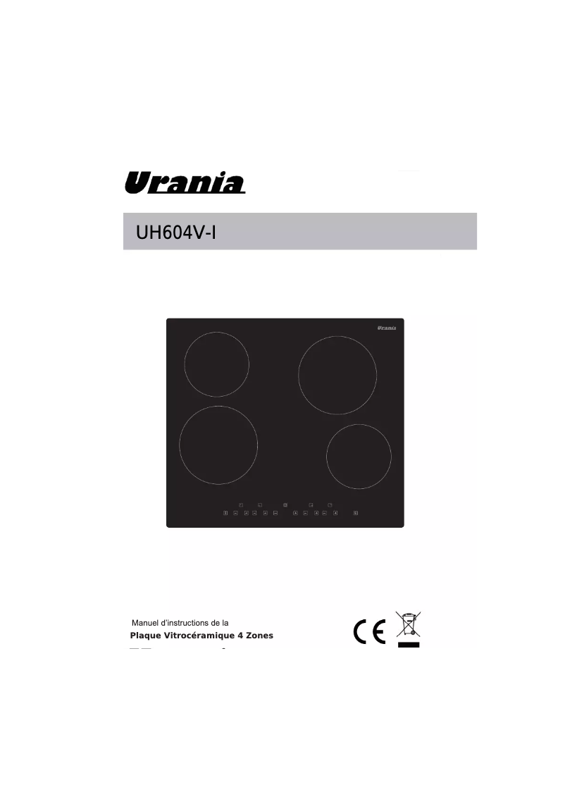 Imagen de la primera página del manual del dispositivo UH604V-I