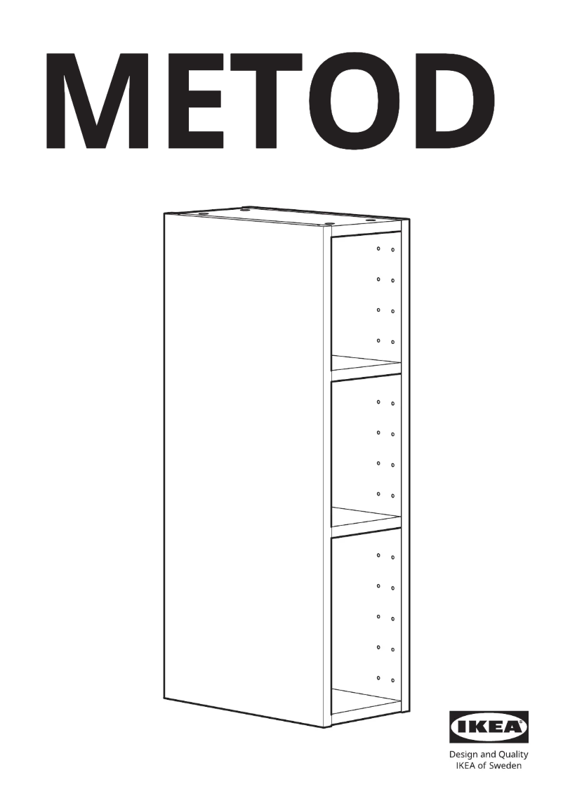 Página 1 del manual Manual de usuario Ikea METOD 802.521.12