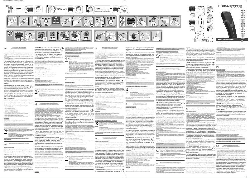 Página nº 1 - Manual de usuario Rowenta Wet & Dry TN5140F0