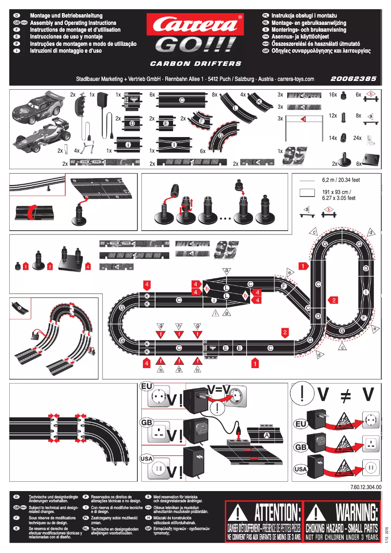 Página 1 del manual Manual de usuario Carrera Toys 20062385