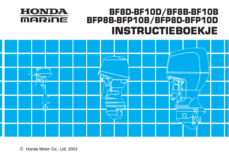 Página 1 del manual Manual de usuario Honda BF8D