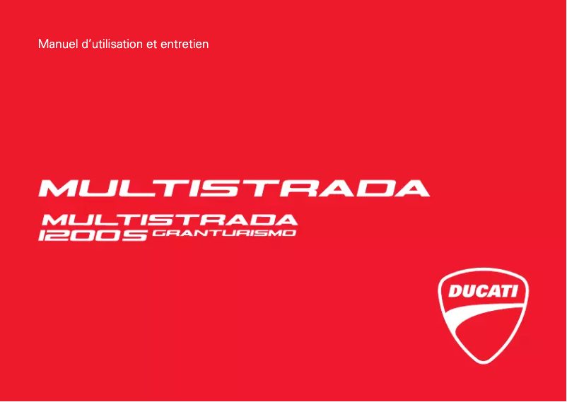 Imagen de la primera página del manual del dispositivo Multistrada 1200 S Granturismo (2013)
