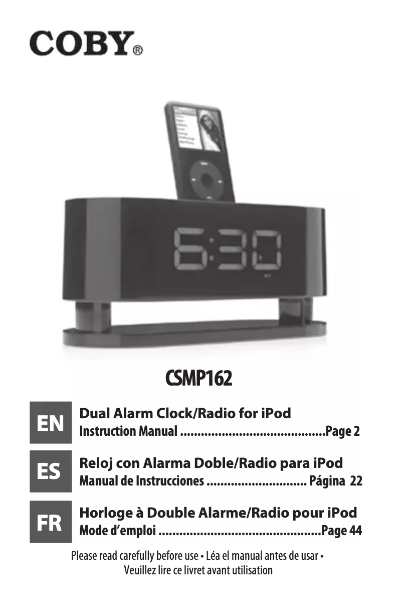 Imagen de la primera página del manual del dispositivo CSMP162