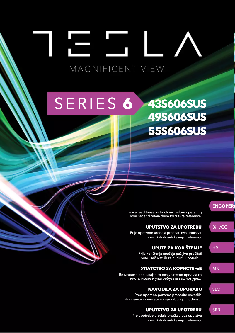 Página 1 del manual Manual de usuario Tesla 43S606SUS