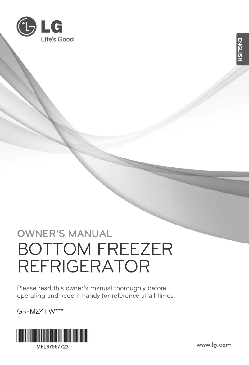 Imagen de la primera página del manual del dispositivo GR-M24FWCVM