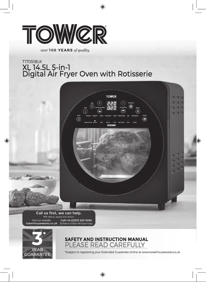 Imagen de la primera página del manual del dispositivo Vortx T17051