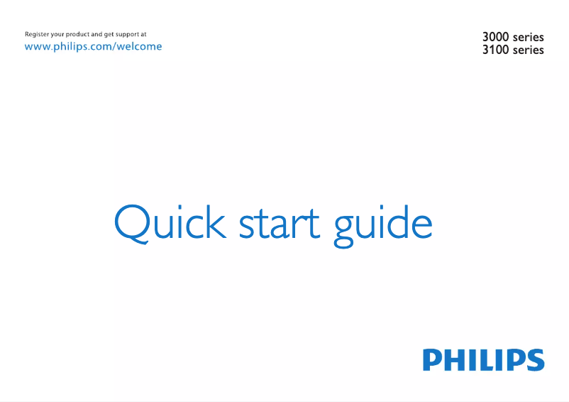Página 1 del manual Guía de inicio rápido Philips 39PFL3008K
