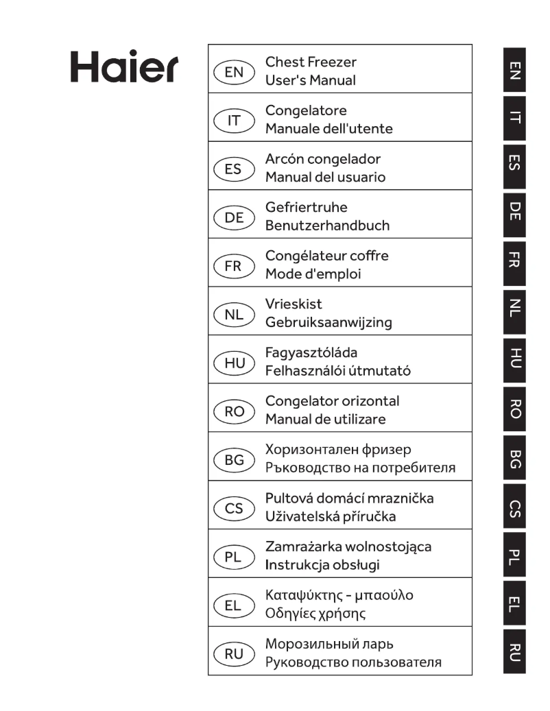 Página 1 del manual Manual de usuario Haier HCE319R