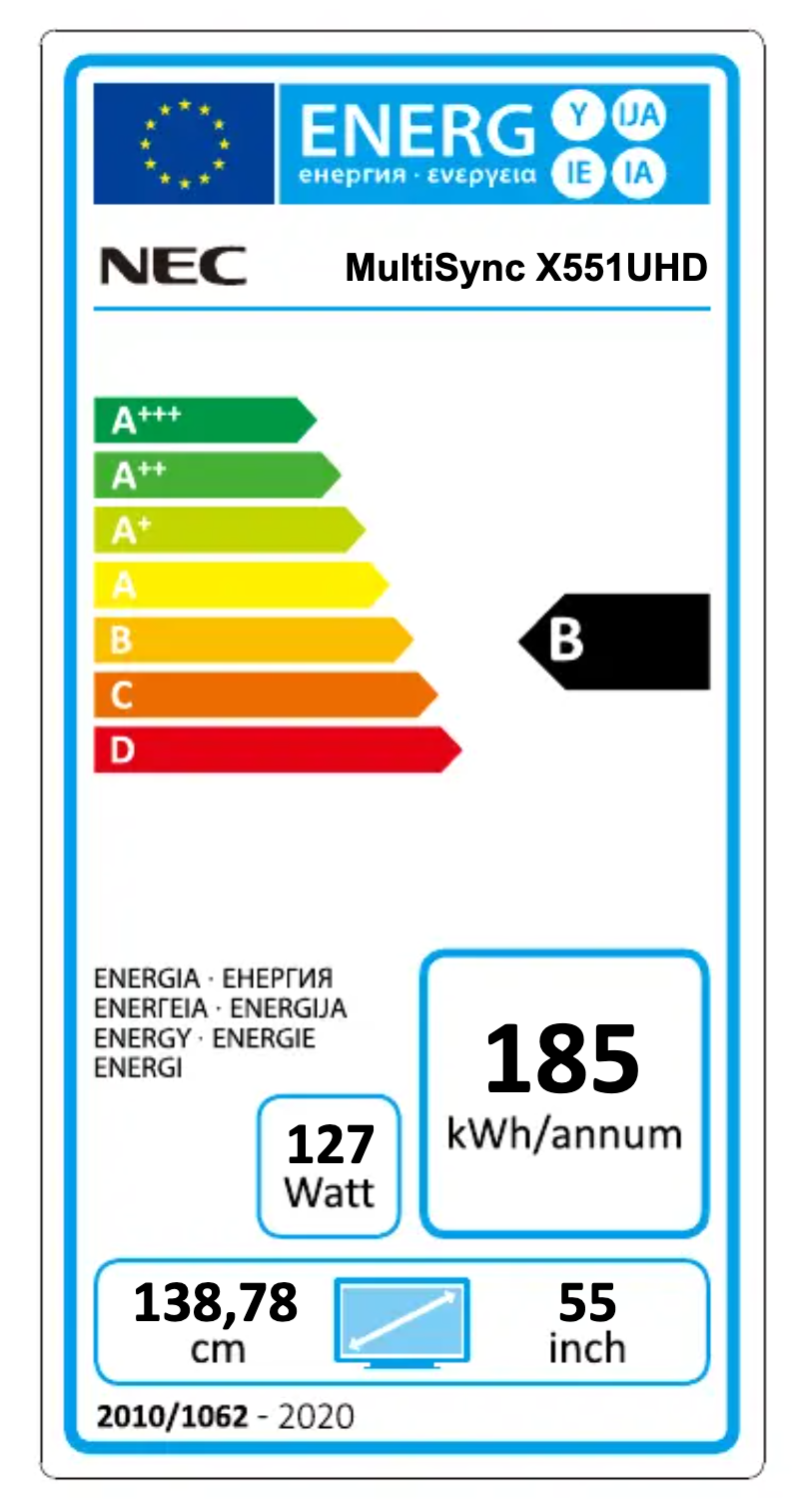 Imagen de la primera página del manual del dispositivo MultiSync X551UHD