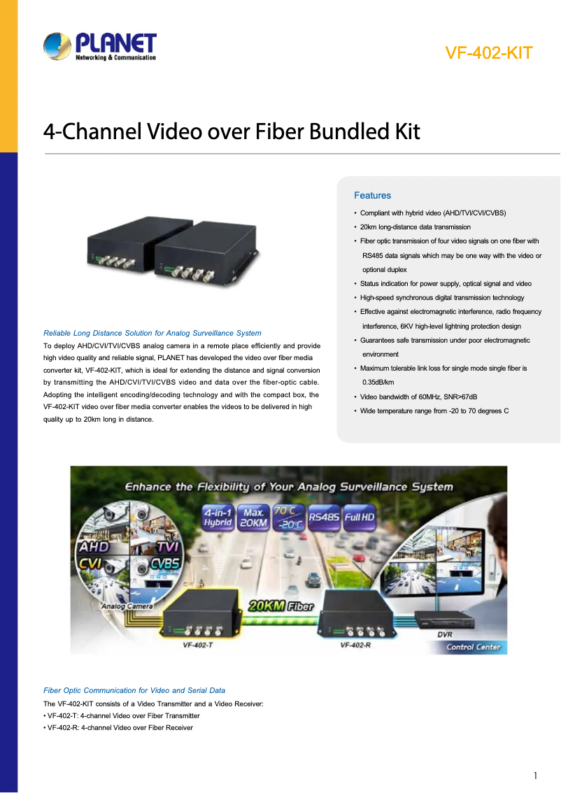 Imagen de la primera página del manual del dispositivo VF-402-KIT