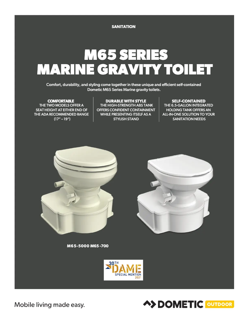 Imagen de la primera página del manual del dispositivo M65-5000