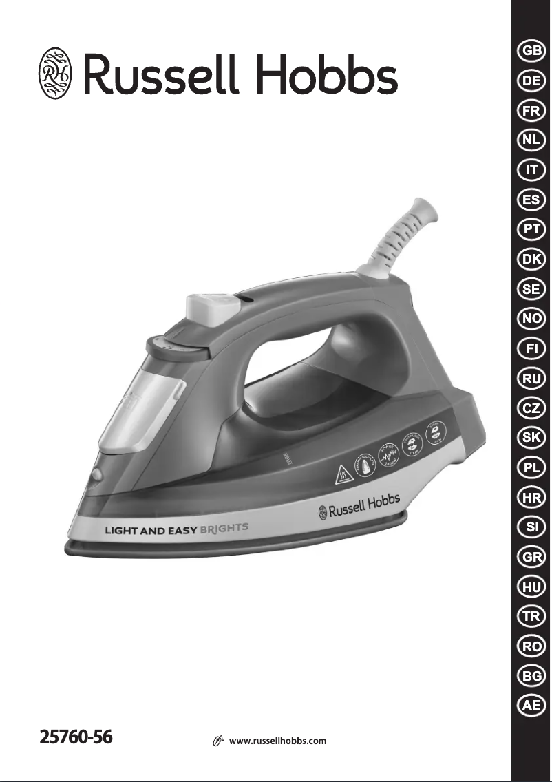 Página 1 del manual Manual de usuario Russell Hobbs Light and Easy Brights 25760