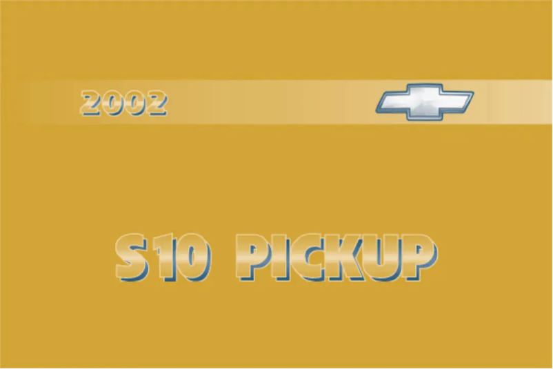 Página 1 del manual Manual de usuario Chevrolet S10 (1999)