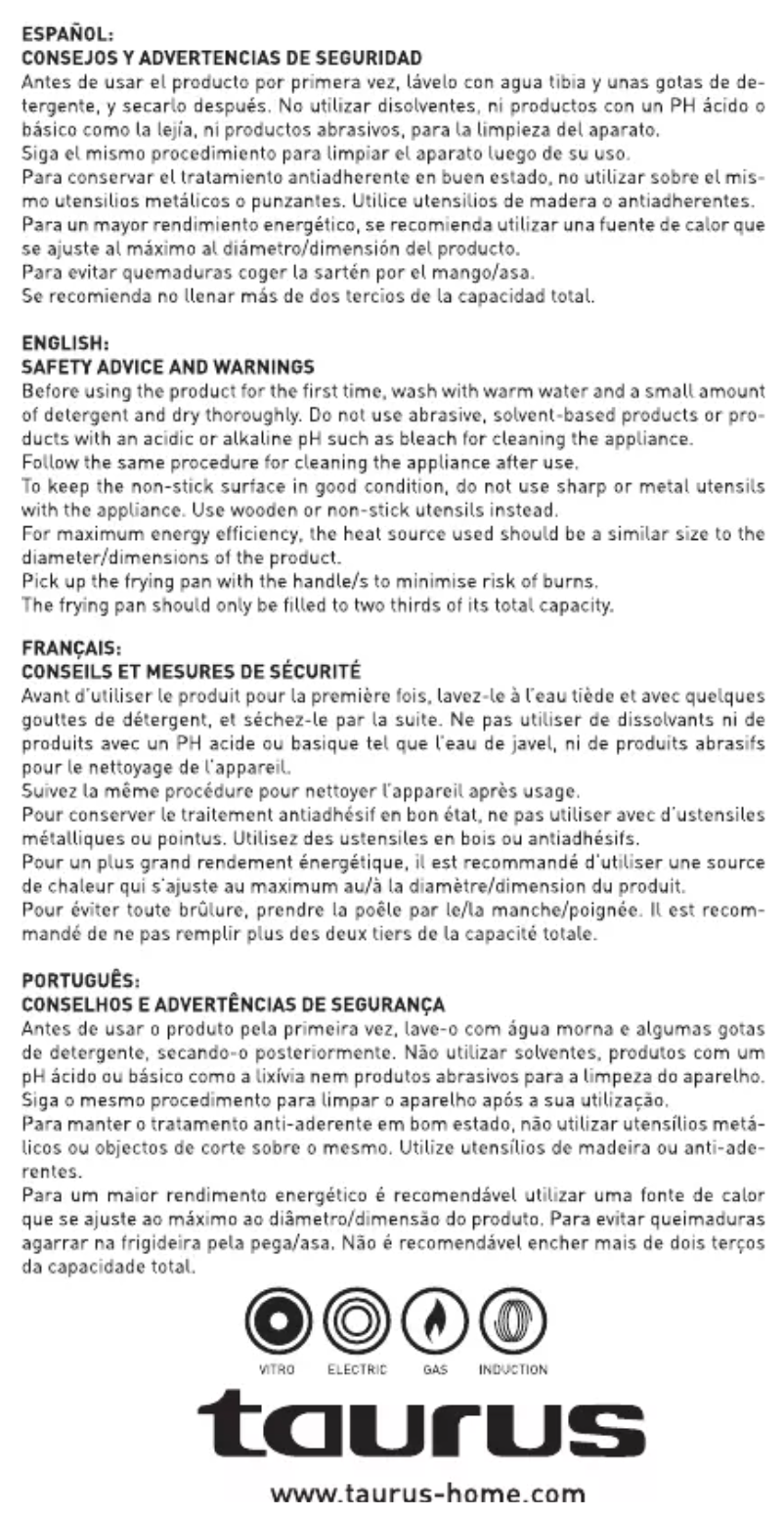 Página 1 del manual Manual de usuario Taurus Intense Forged 20