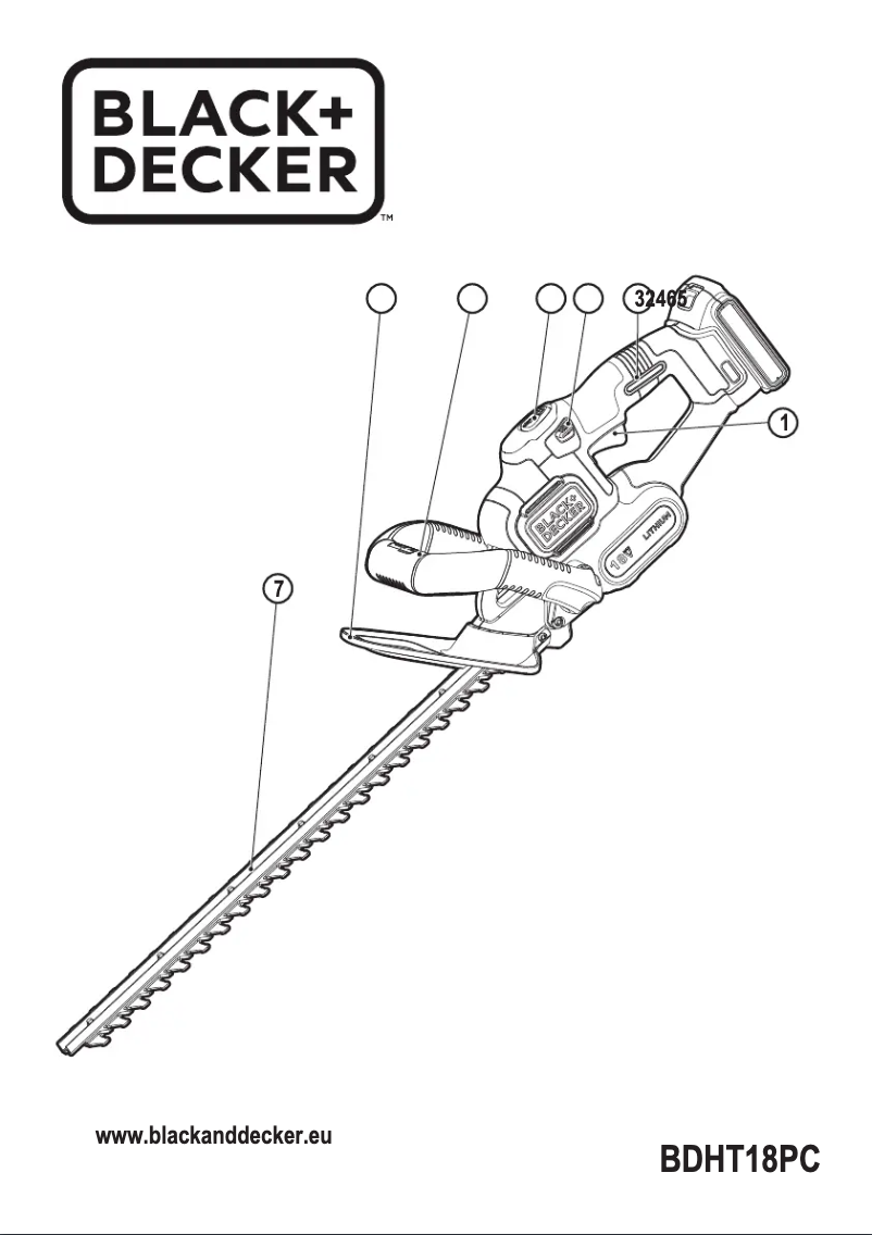 Imagen de la primera página del manual del dispositivo BDHT18PC