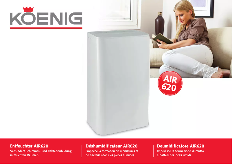 Imagen de la primera página del manual del dispositivo AIR620