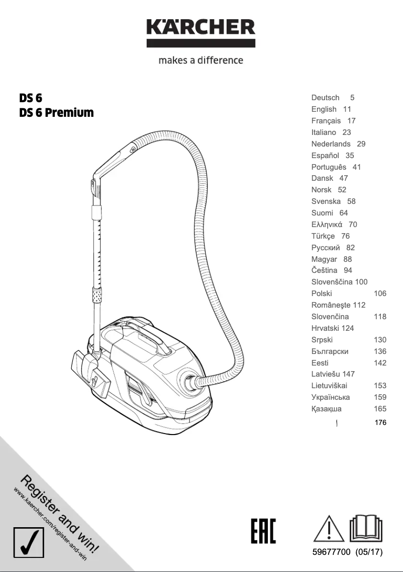 Imagen de la primera página del manual del dispositivo DS 6