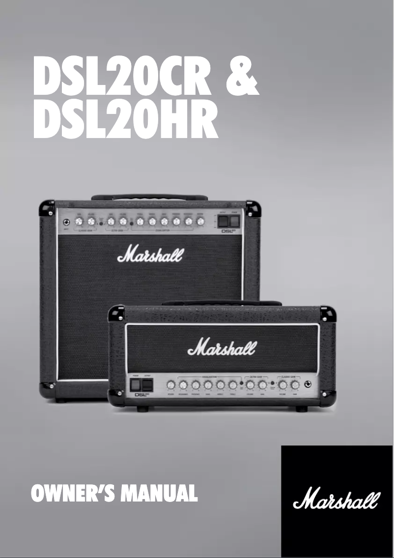Página 1 del manual Manual de usuario Marshall DSL20CR