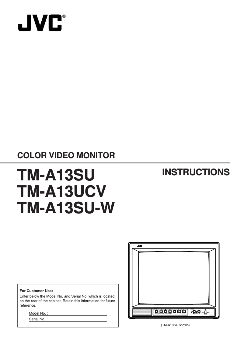 Imagen de la primera página del manual del dispositivo TM-A13SU