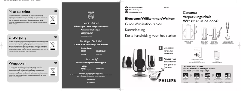 Imagen de la primera página del manual del dispositivo SPA7300