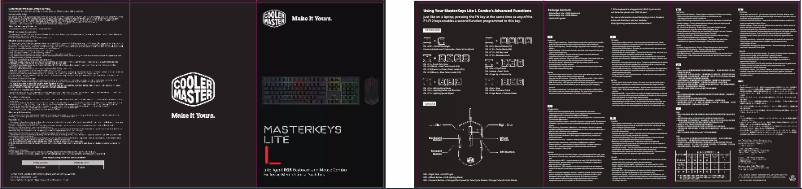 Imagen de la primera página del manual del dispositivo MasterKeys Lite L RGB