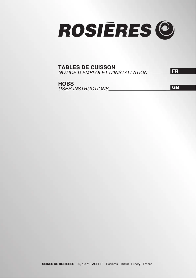 Página nº 1 - Manual de usuario Rosieres RVM 64