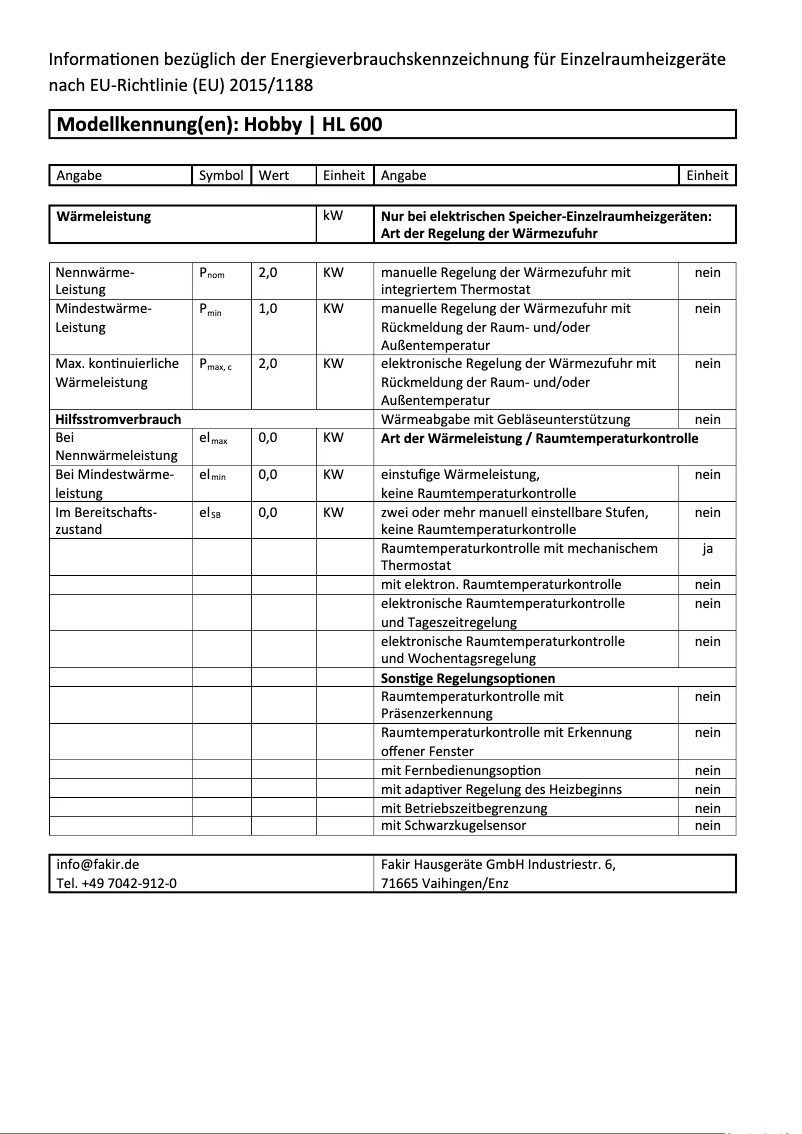 Imagen de la primera página del manual del dispositivo Hobby HL 600