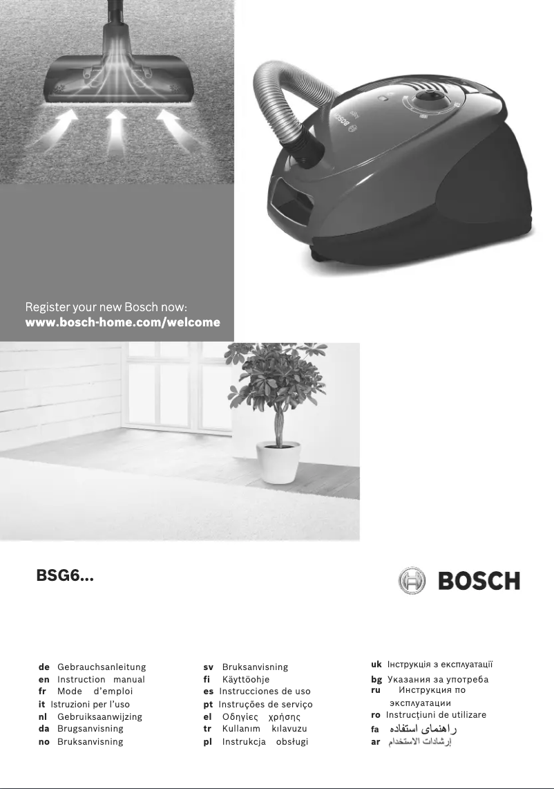 Página 1 del manual Manual de usuario Bosch BSG61800RU