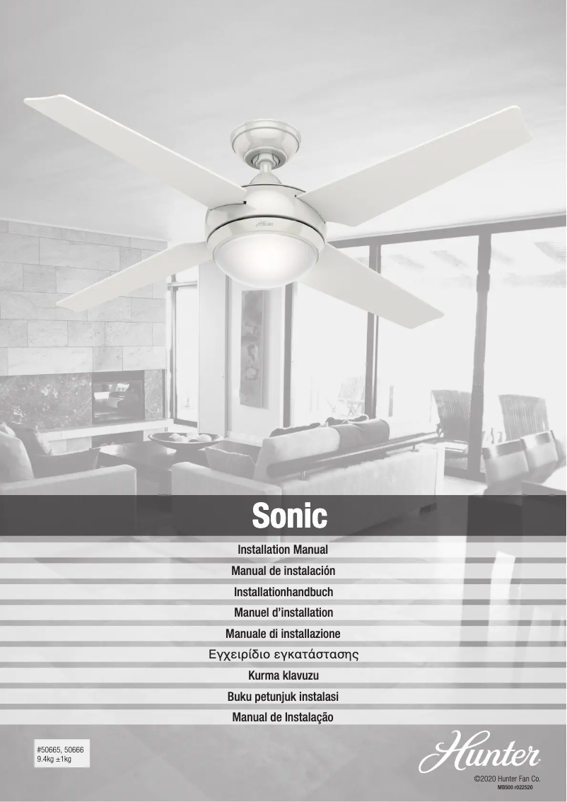 Página 1 del manual Manual de usuario Hunter Sonic