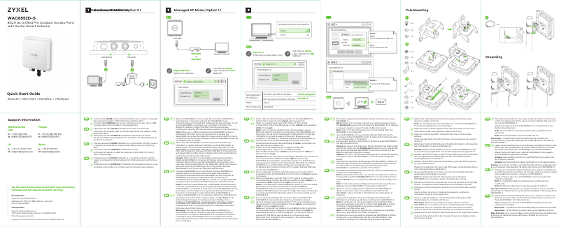Página 1 del manual Guía de inicio rápido ZyXEL WAC6550