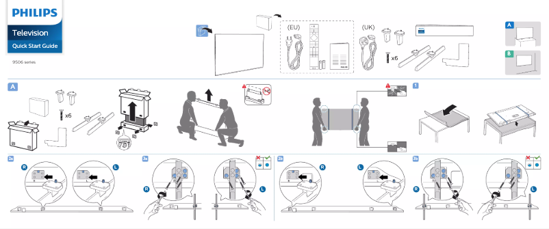 Página 1 del manual Guía de inicio rápido Philips 75PML9506