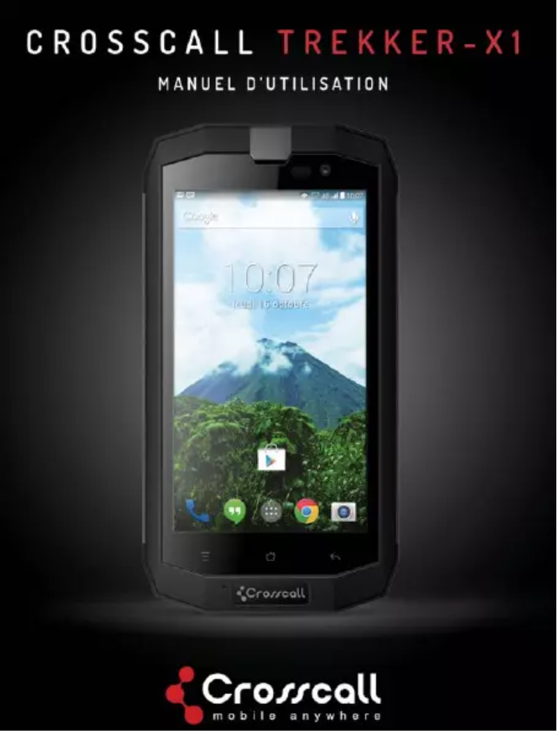 Página 1 del manual Manual de usuario Crosscall TREKKER-X1