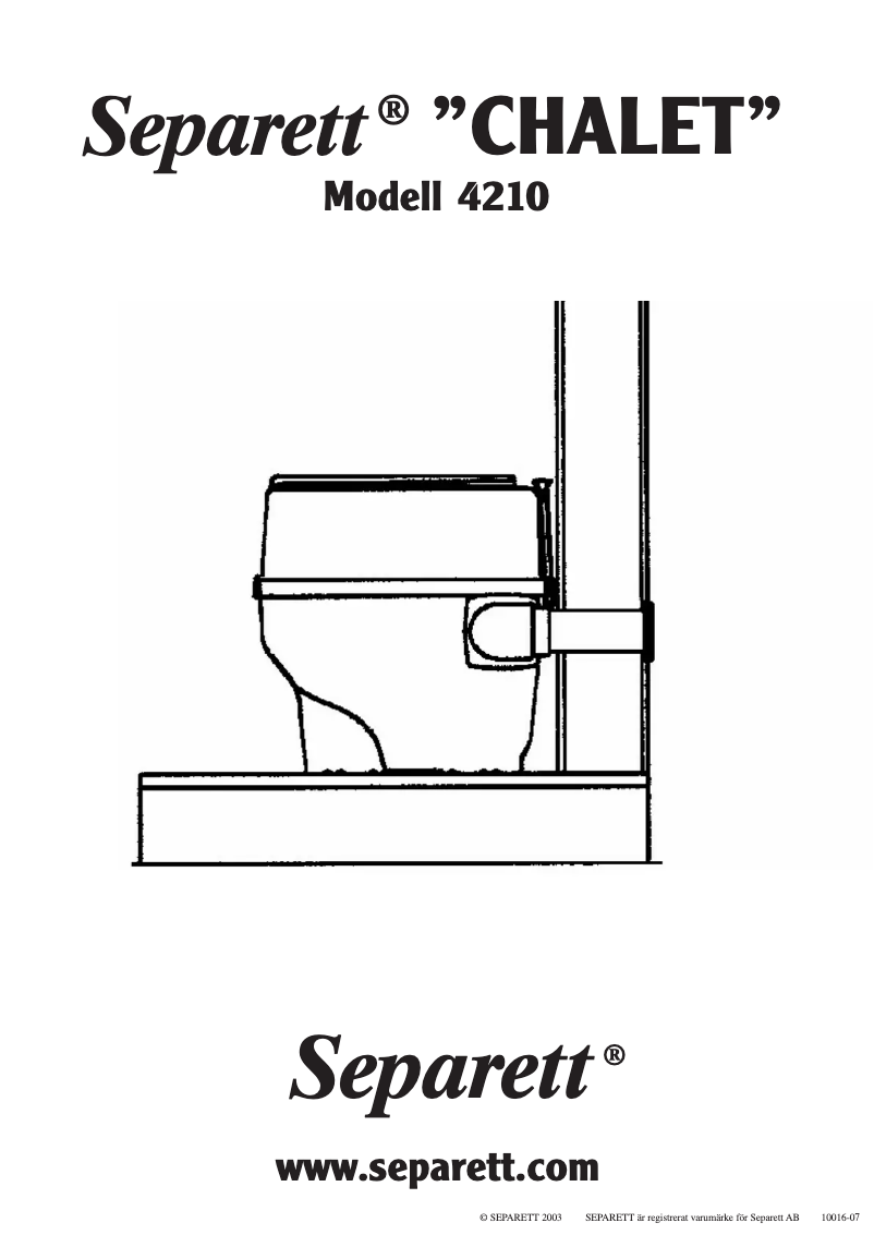Imagen de la primera página del manual del dispositivo Chalet 4210