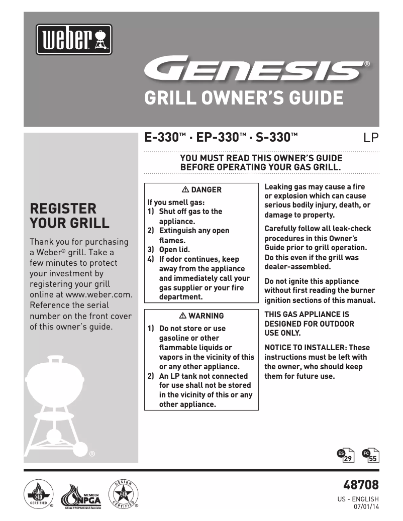 Imagen de la primera página del manual del dispositivo Genesis E-330