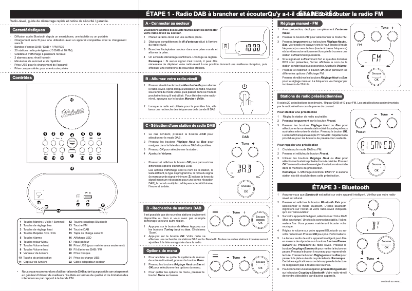 Imagen de la primera página del manual del dispositivo Ortus DAB Charge