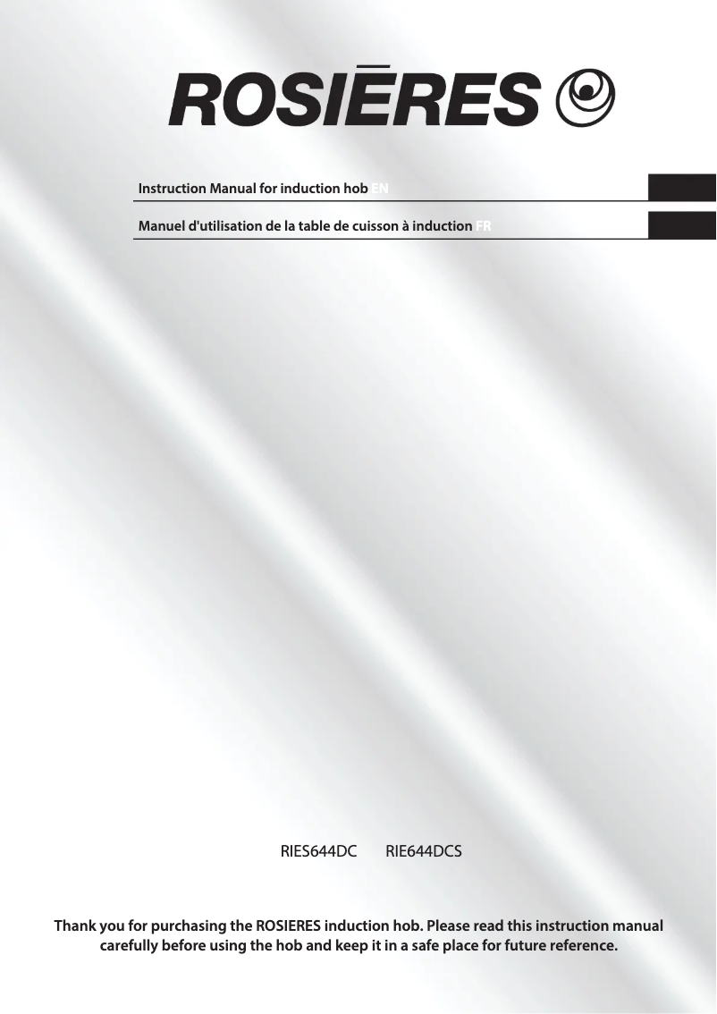 Imagen de la primera página del manual del dispositivo RIES 644 DC