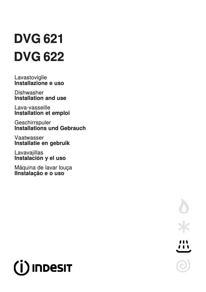 Página 1 del manual Manual de usuario Indesit DVG 622 IX