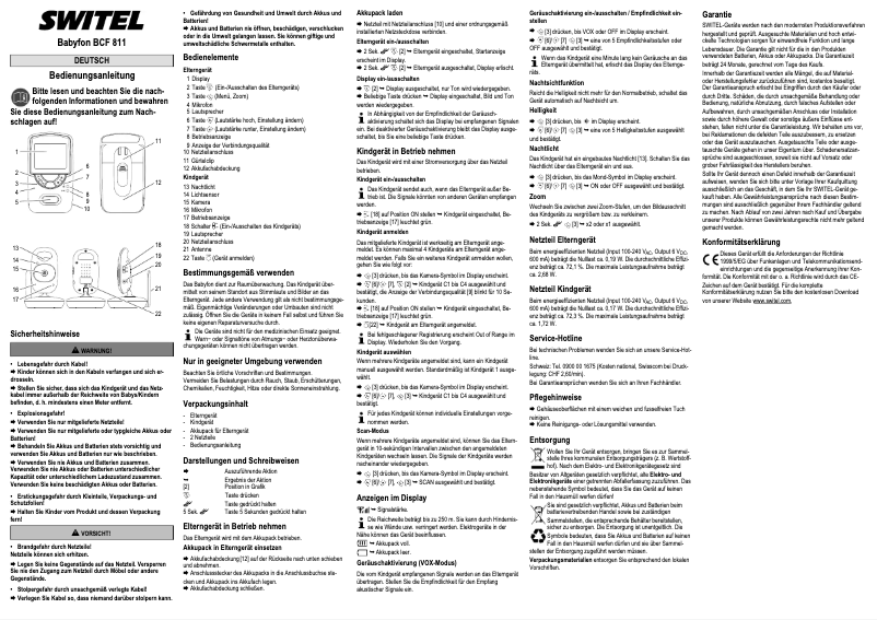 Imagen de la primera página del manual del dispositivo BCC811