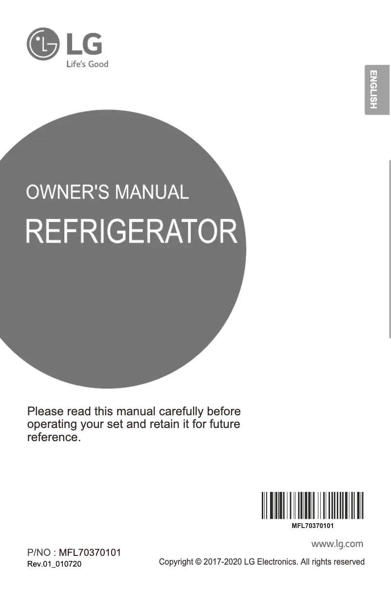 Imagen de la primera página del manual del dispositivo GL-G292RLBB