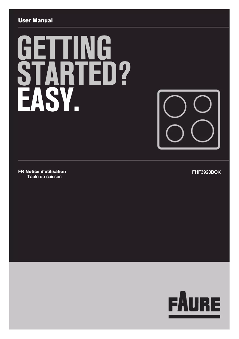 Página nº 1 - Manual de usuario Faure FHF3920BOK