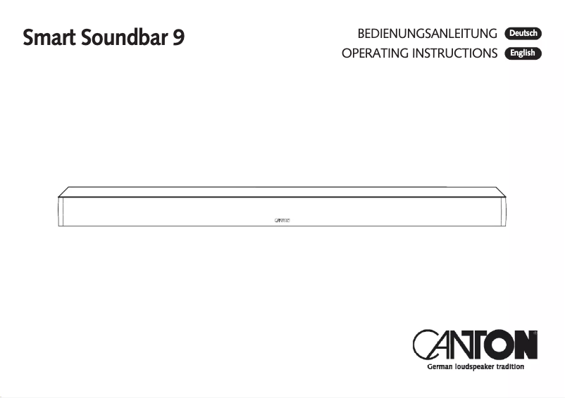 Imagen de la primera página del manual del dispositivo Smart Soundbar 9
