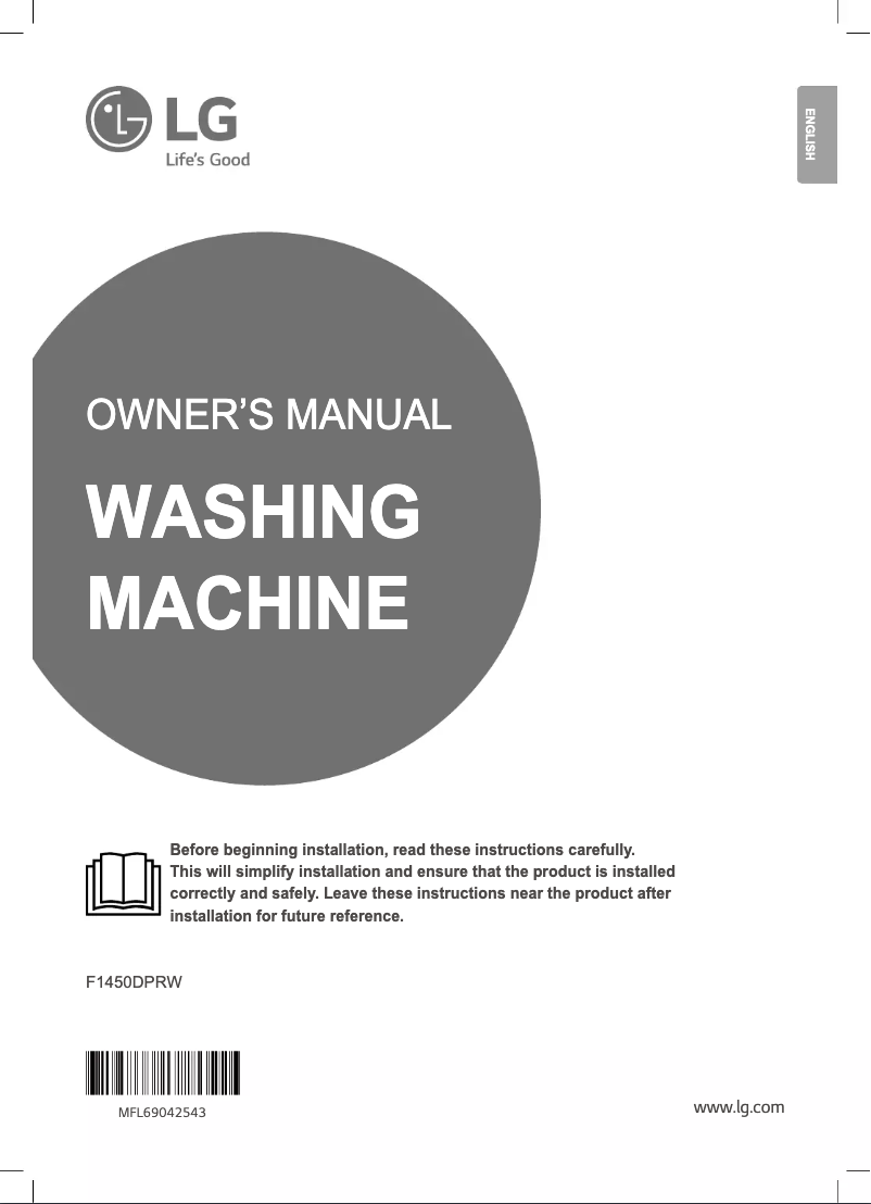 Imagen de la primera página del manual del dispositivo F1450DPRW
