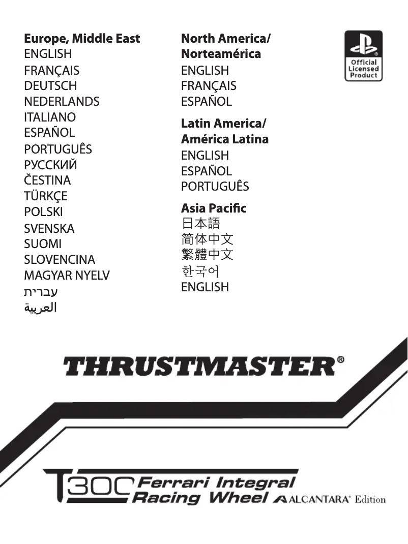 Página nº 1 - Manual de usuario Thrustmaster T300