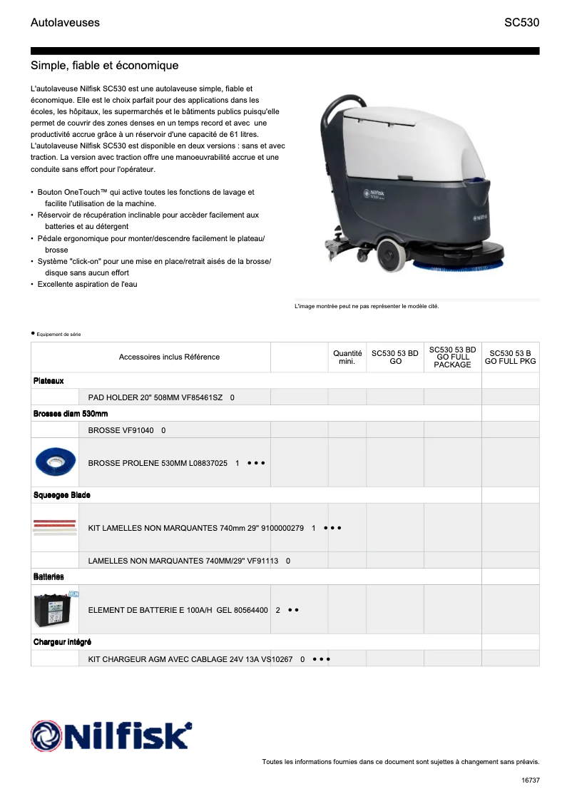 Imagen de la primera página del manual del dispositivo SC530
