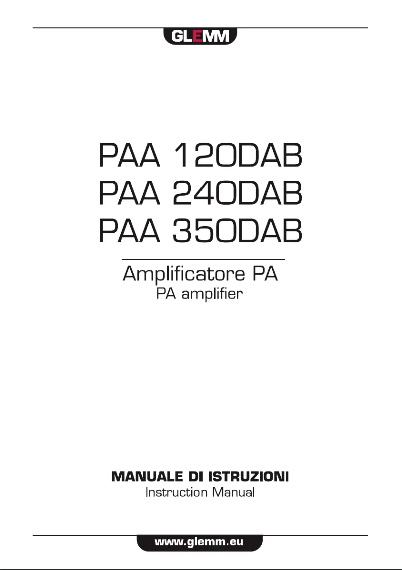 Imagen de la primera página del manual del dispositivo PAA 120DAB