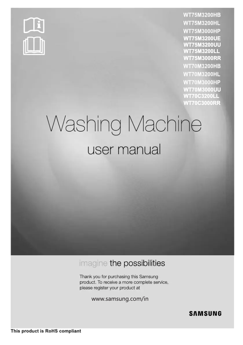 Página 1 del manual Manual de usuario Samsung WT70M3200HL